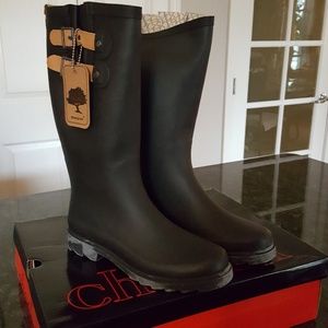 Chooka rain boots black